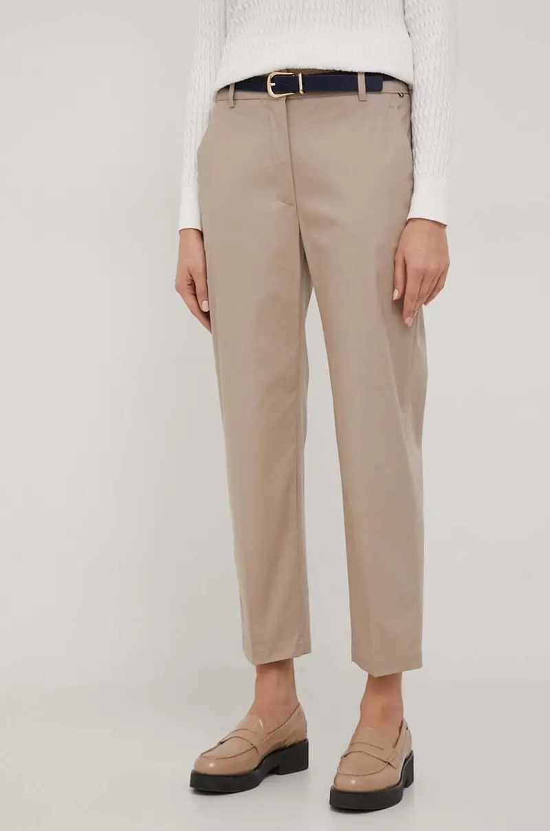 pantaloni donna colore beige