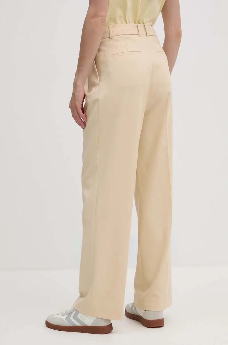 pantaloni donna colore beige miniatura 3