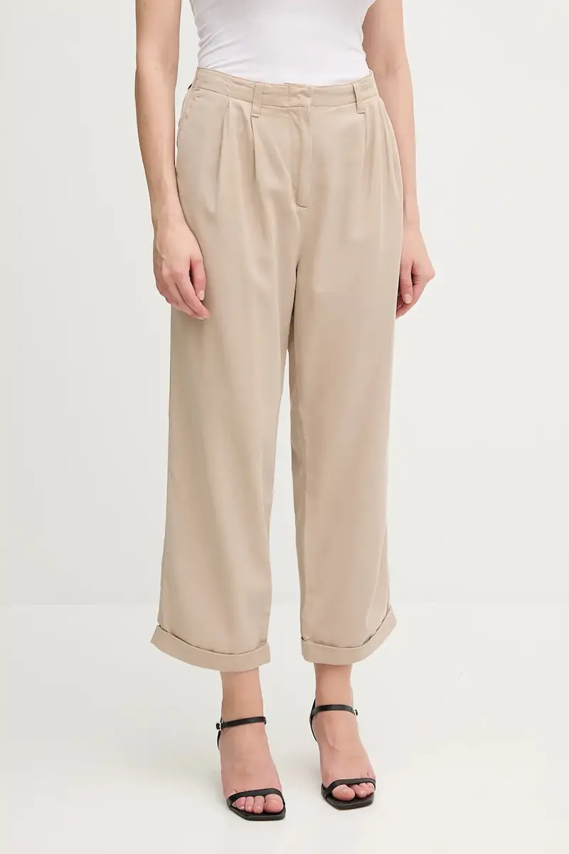 pantaloni donna colore beige WW0WW45589