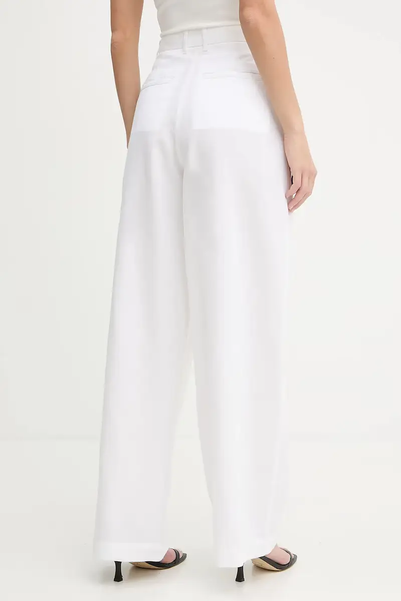 pantaloni donna colore bianco WW0WW45780 miniatura 3