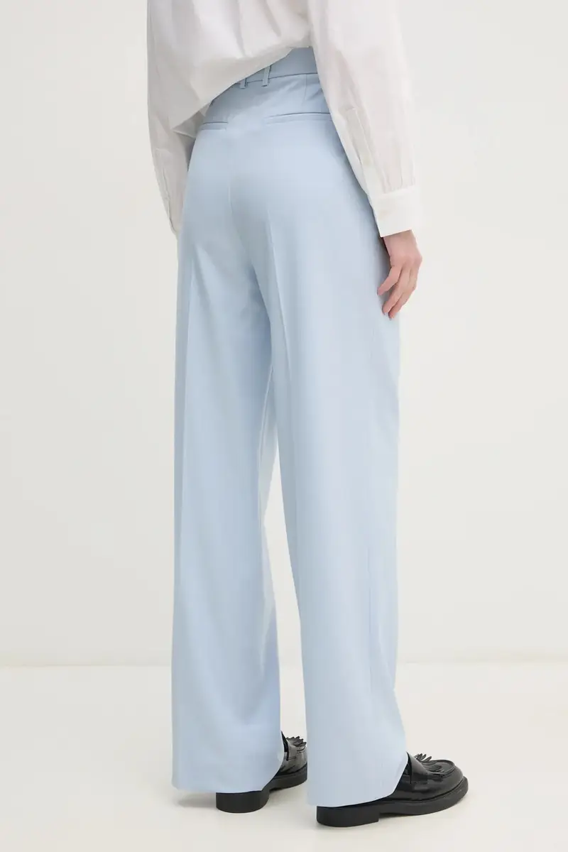 pantaloni donna colore blu miniatura 3