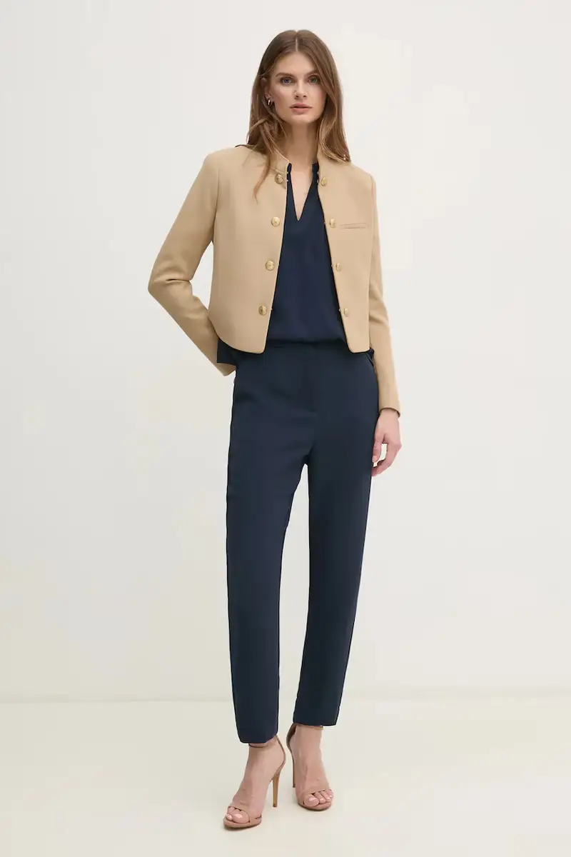 pantaloni donna colore blu navy WW0WW45450 miniatura 2