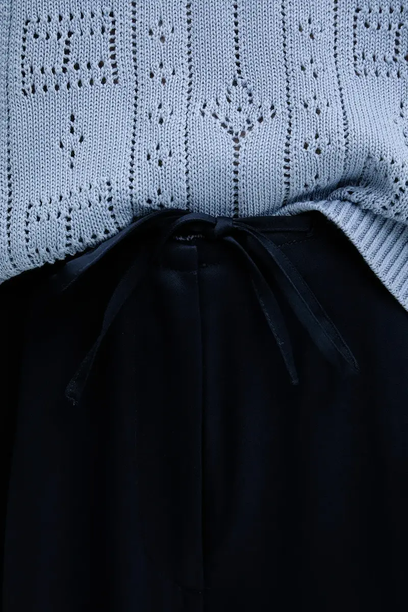 pantaloni donna colore blu navy WW0WW47171 miniatura 4