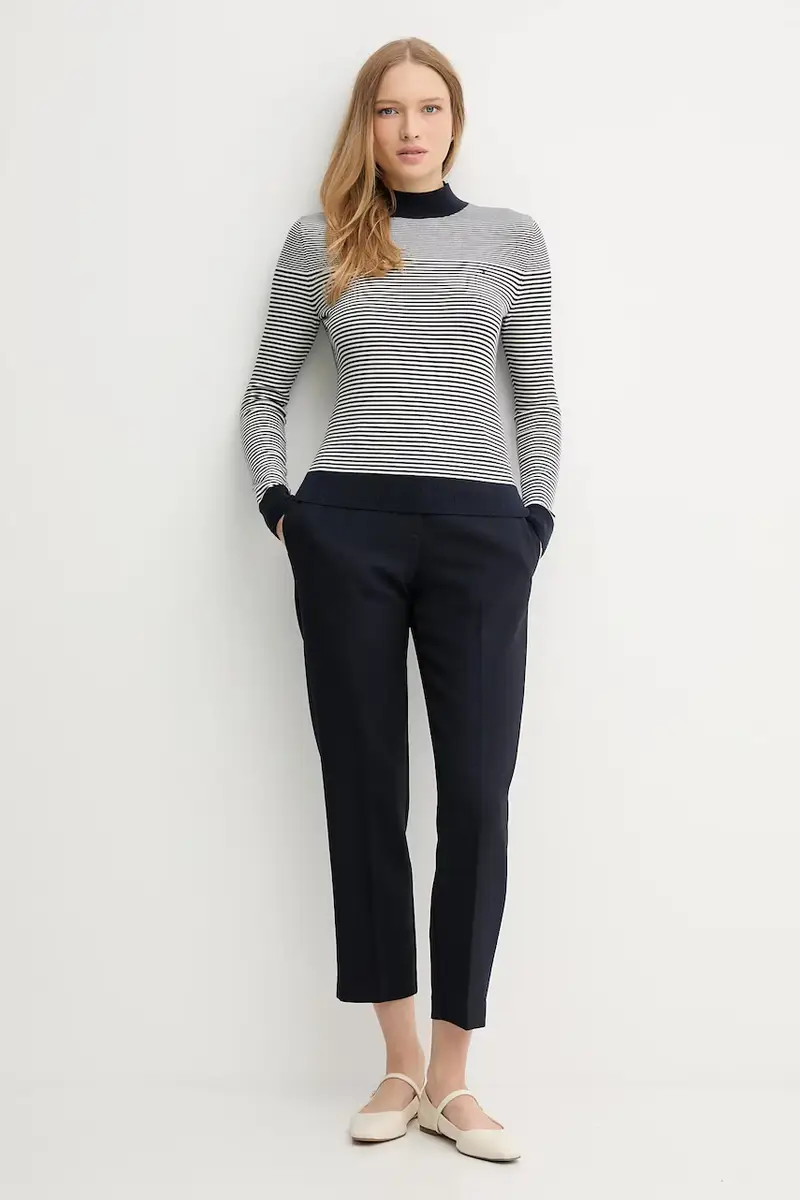 pantaloni donna colore blu navy WW0WW48355 miniatura 2