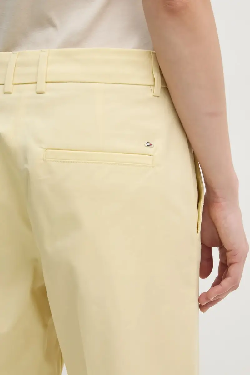 pantaloni donna colore giallo WW0WW40504 miniatura 4