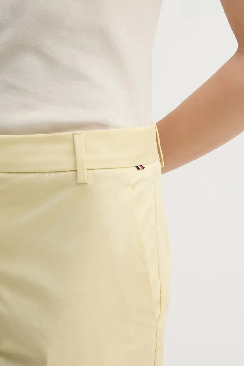 pantaloni donna colore giallo WW0WW40504 miniatura 5