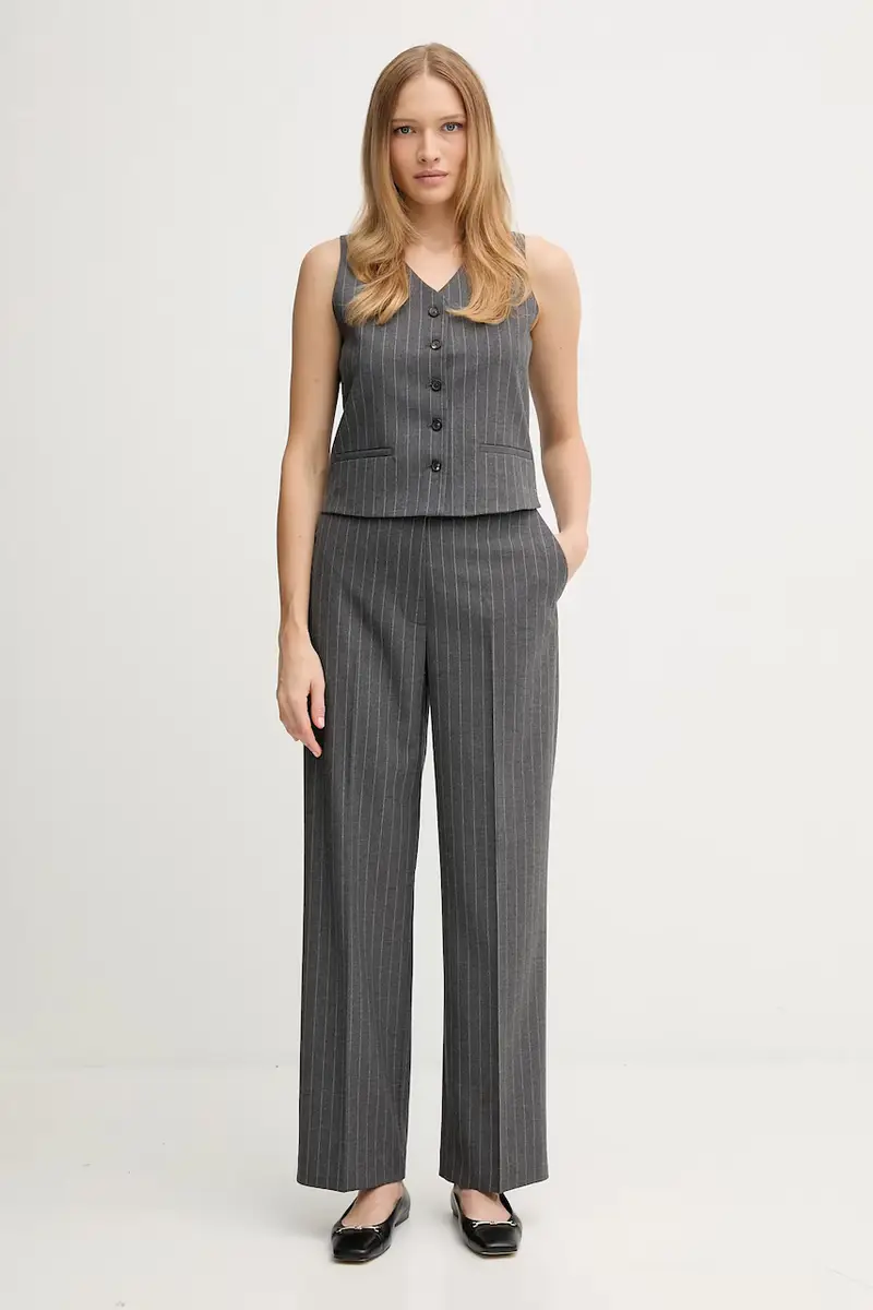 pantaloni donna colore grigio WW0WW47550 miniatura 2