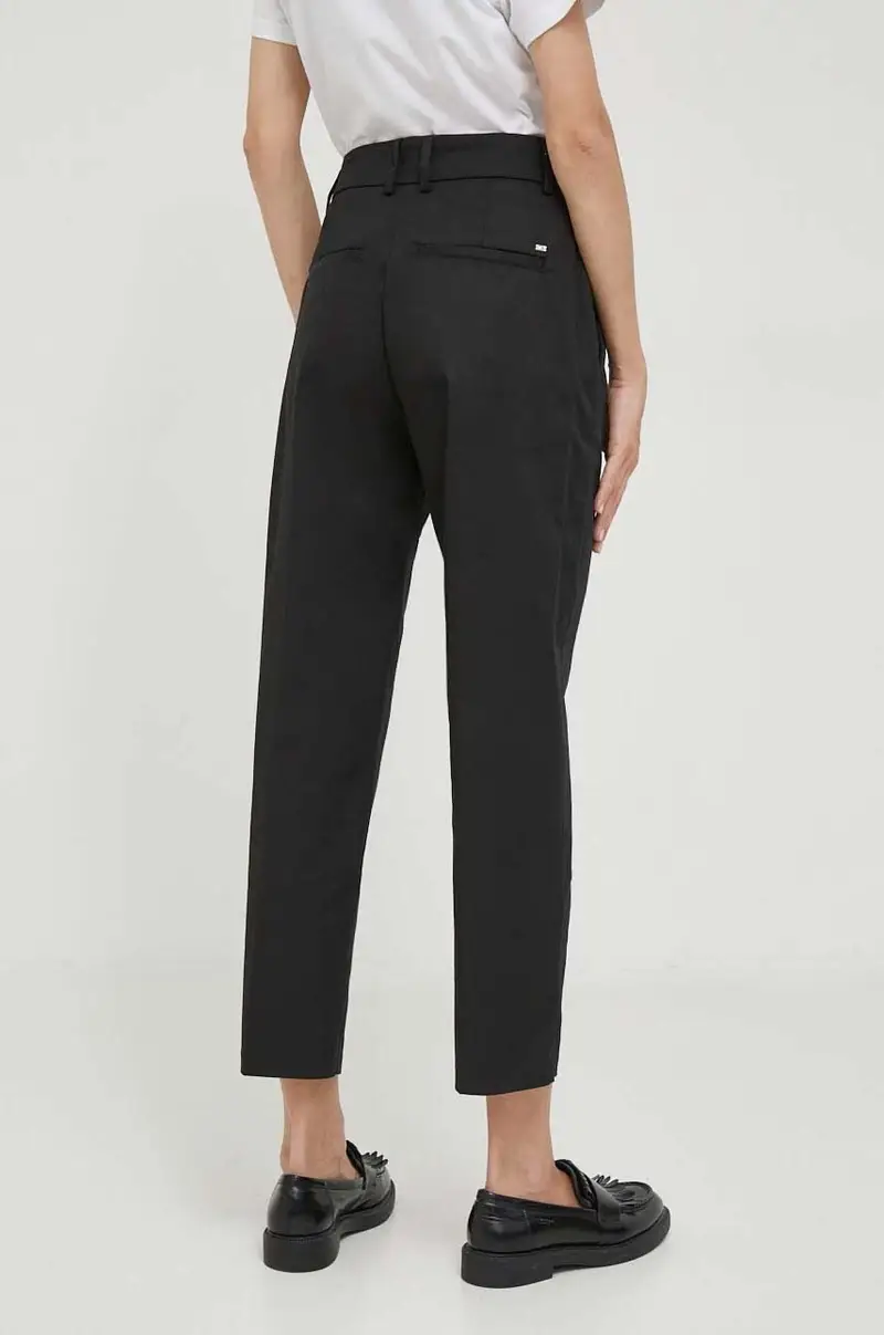 pantaloni donna colore nero miniatura 3