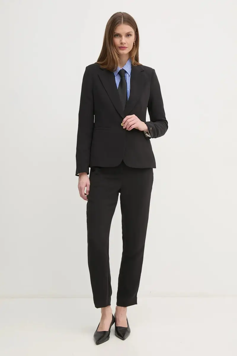 pantaloni donna colore nero WW0WW45450 miniatura 2