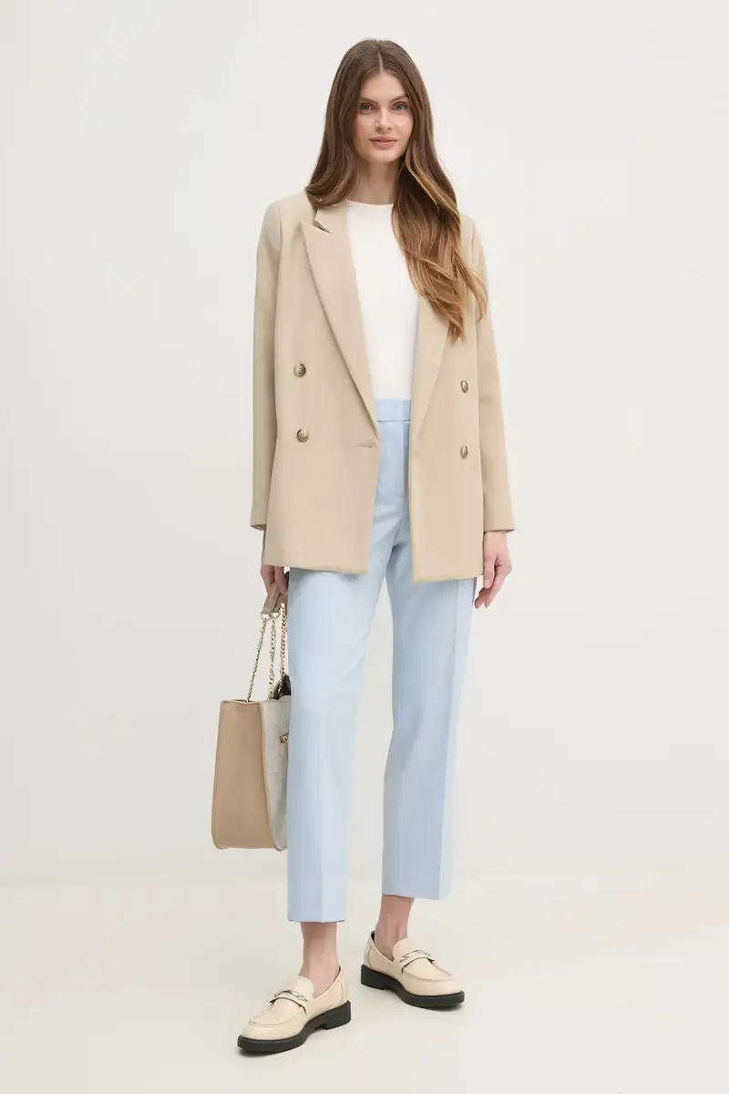 pantaloni donna colore rosso WW0WW39723 Blu miniatura 2