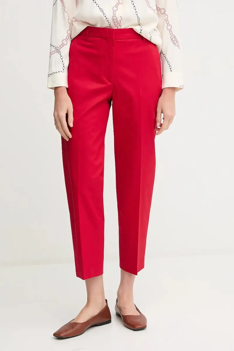 pantaloni donna colore rosso WW0WW40504