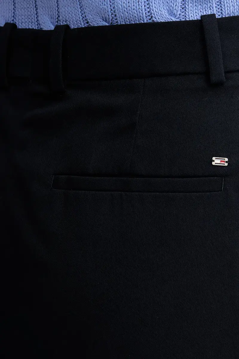 pantaloni in cotone donna colore blu navy WW0WW46811 miniatura 4