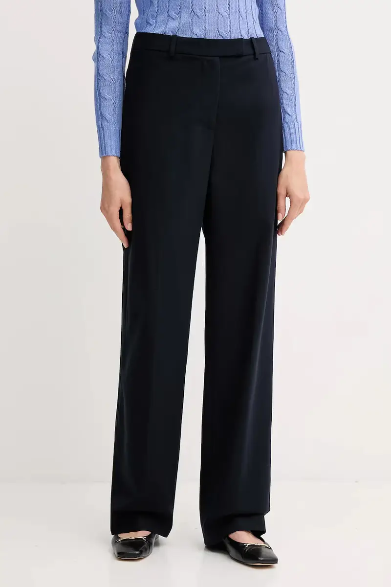 pantaloni in cotone donna colore blu navy WW0WW46811
