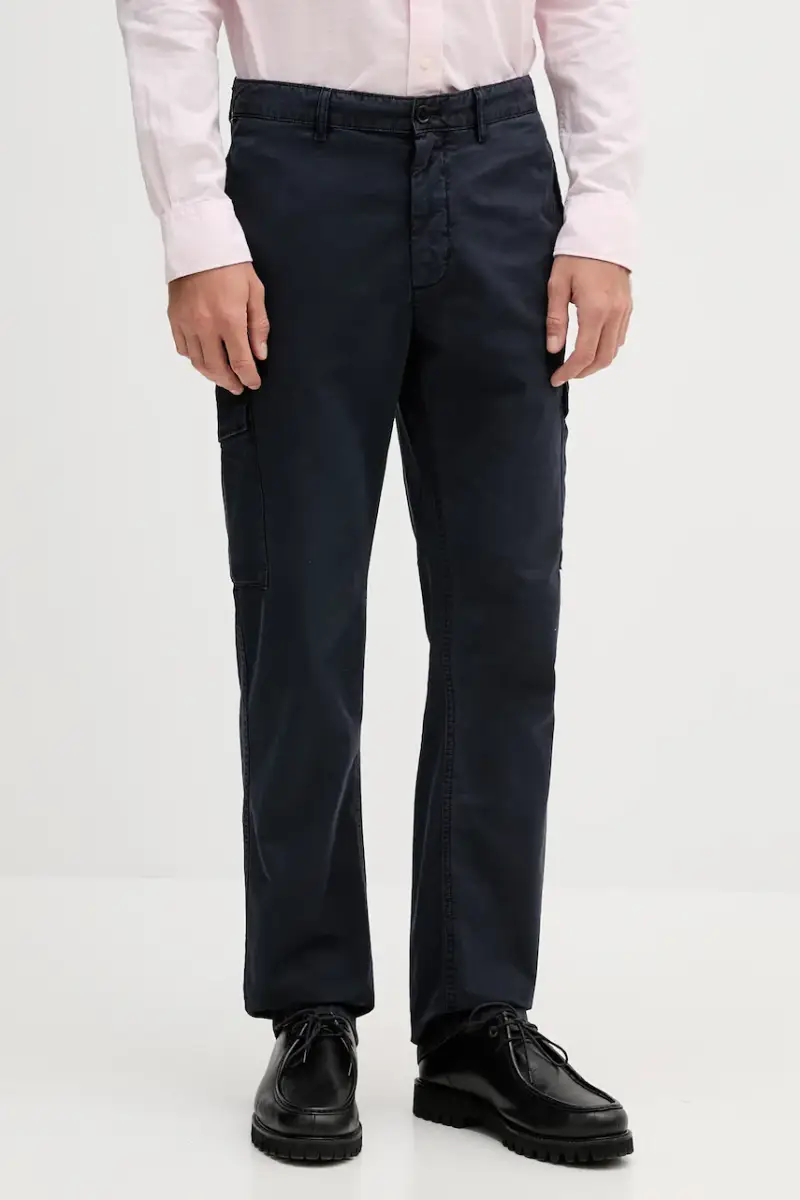 pantaloni in cotone uomo colore blu navy MW0MW39695