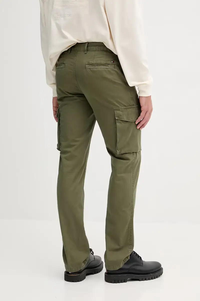pantaloni in cotone uomo colore verde MW0MW39695 miniatura 3