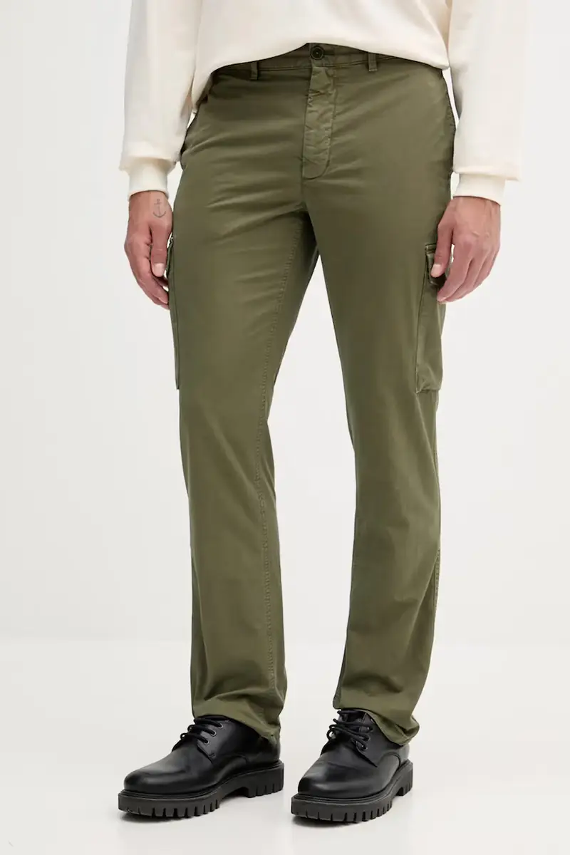 pantaloni in cotone uomo colore verde MW0MW39695