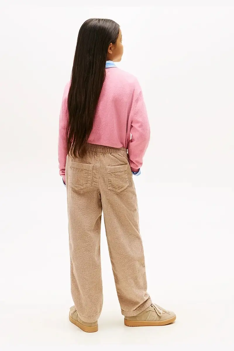 pantaloni in lana bambino/a colore beige KG0KG08818 miniatura 5