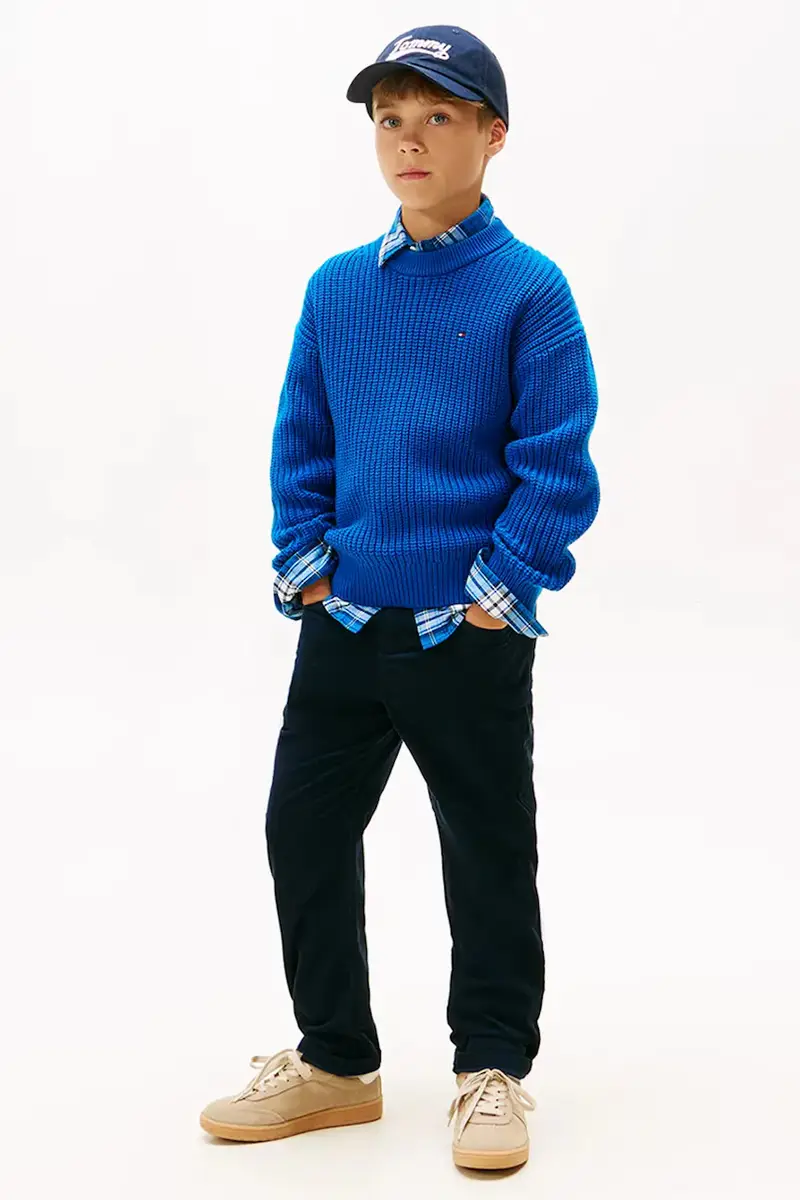 pantaloni in lana bambino/a colore blu navy KB0KB09978