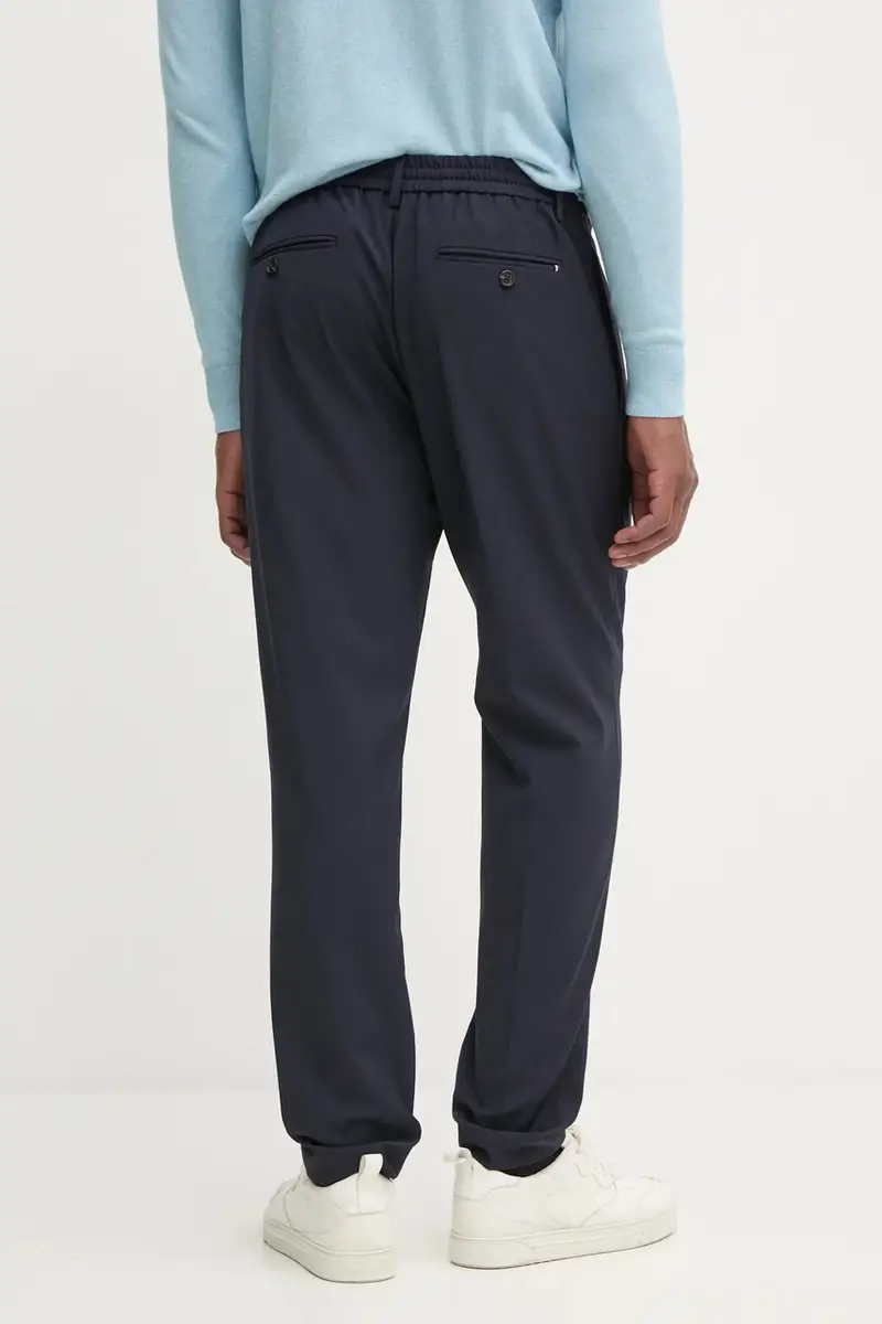 pantaloni in lana colore blu navy MW0MW36732 miniatura 3