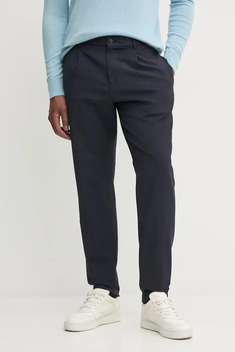 pantaloni in lana colore blu navy MW0MW36732