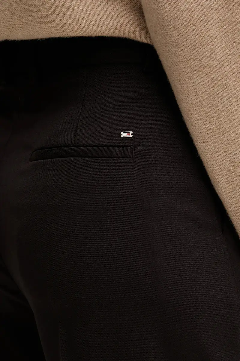 pantaloni in lana donna colore granata WW0WW48362 miniatura 4