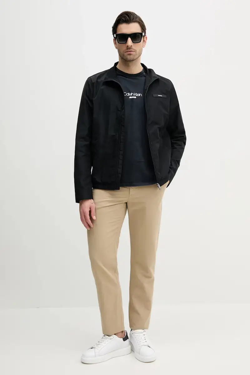 pantaloni in lino misto uomo colore beige miniatura 2