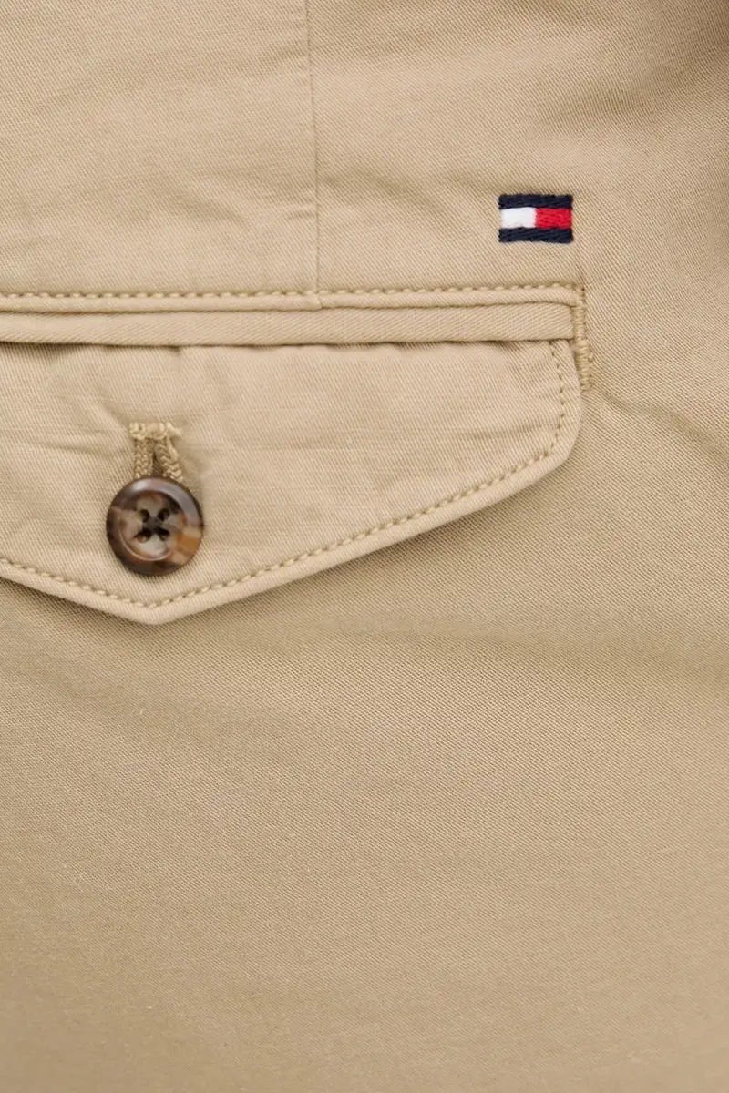 pantaloni in lino misto uomo colore beige miniatura 4