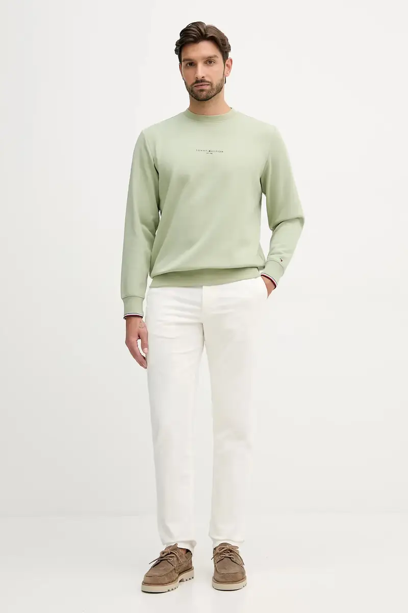 pantaloni in velluto a coste uomo colore beige MW0MW40267 miniatura 2