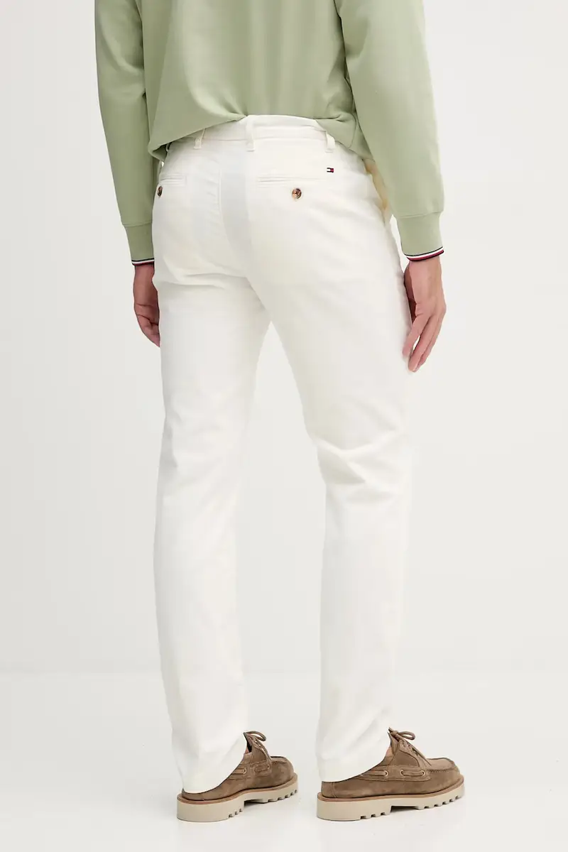 pantaloni in velluto a coste uomo colore beige MW0MW40267 miniatura 3