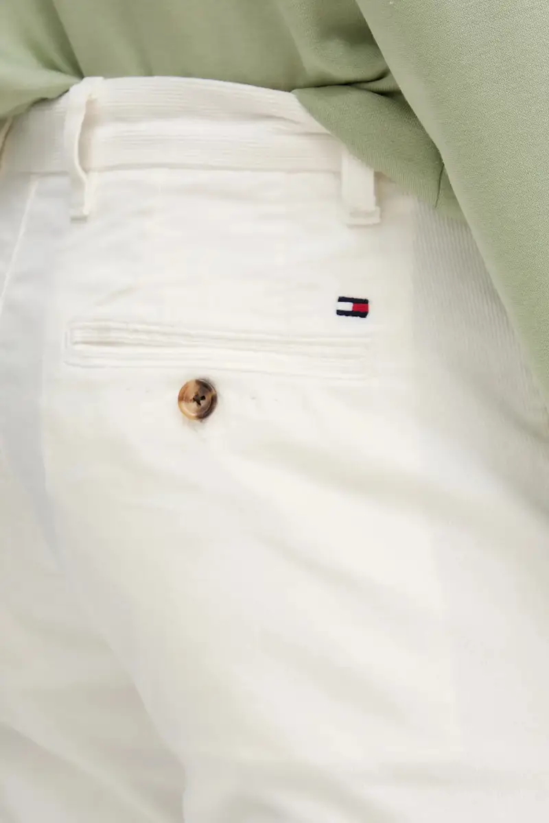 pantaloni in velluto a coste uomo colore beige MW0MW40267 miniatura 4