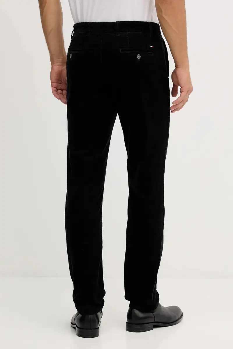 pantaloni in velluto a coste uomo colore nero MW0MW40267 miniatura 3