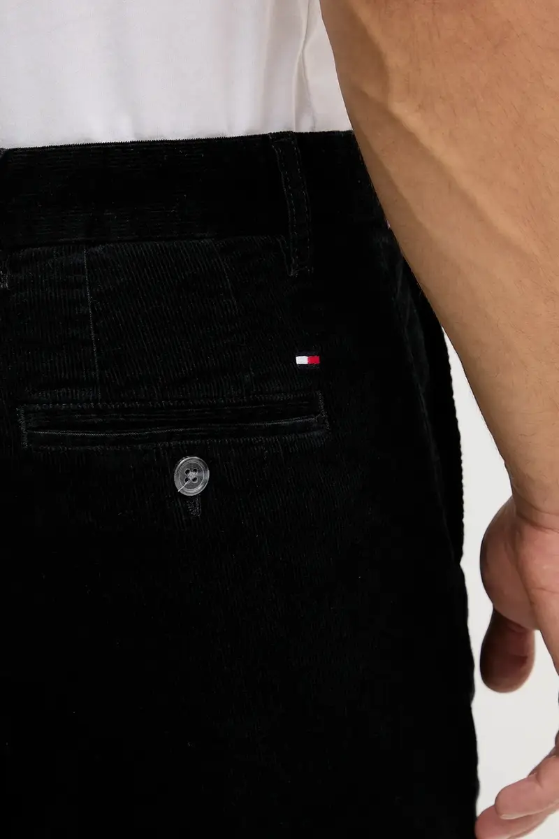 pantaloni in velluto a coste uomo colore nero MW0MW40267 miniatura 4