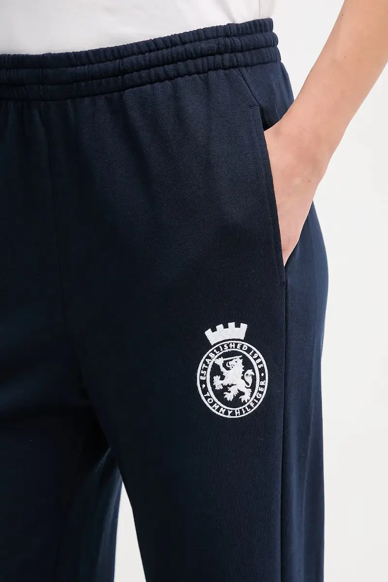 pantaloni tuta donna colore blu navy con applicazione UW0UW06081 miniatura 4