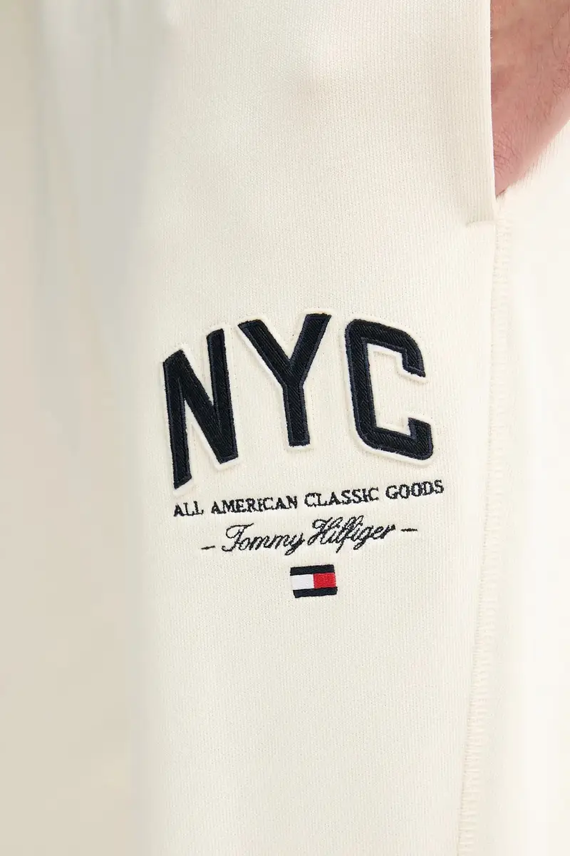 pantaloni tuta uomo colore beige con applicazione MW0MW39688 miniatura 4