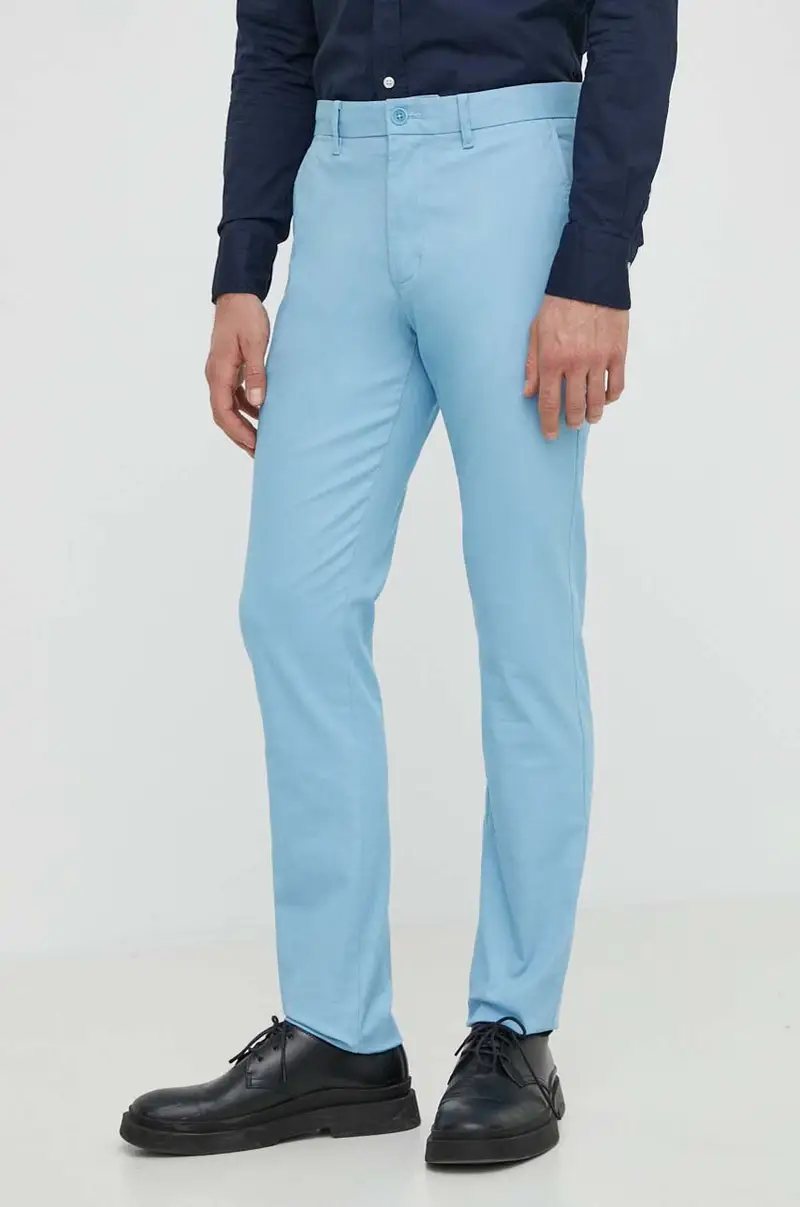 pantaloni uomo colore beige Blu