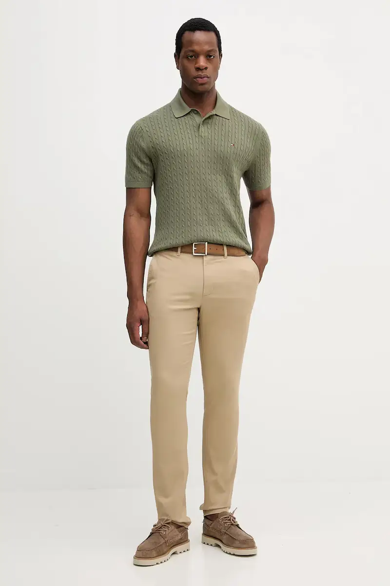 pantaloni uomo colore beige MW0MW26619 miniatura 2