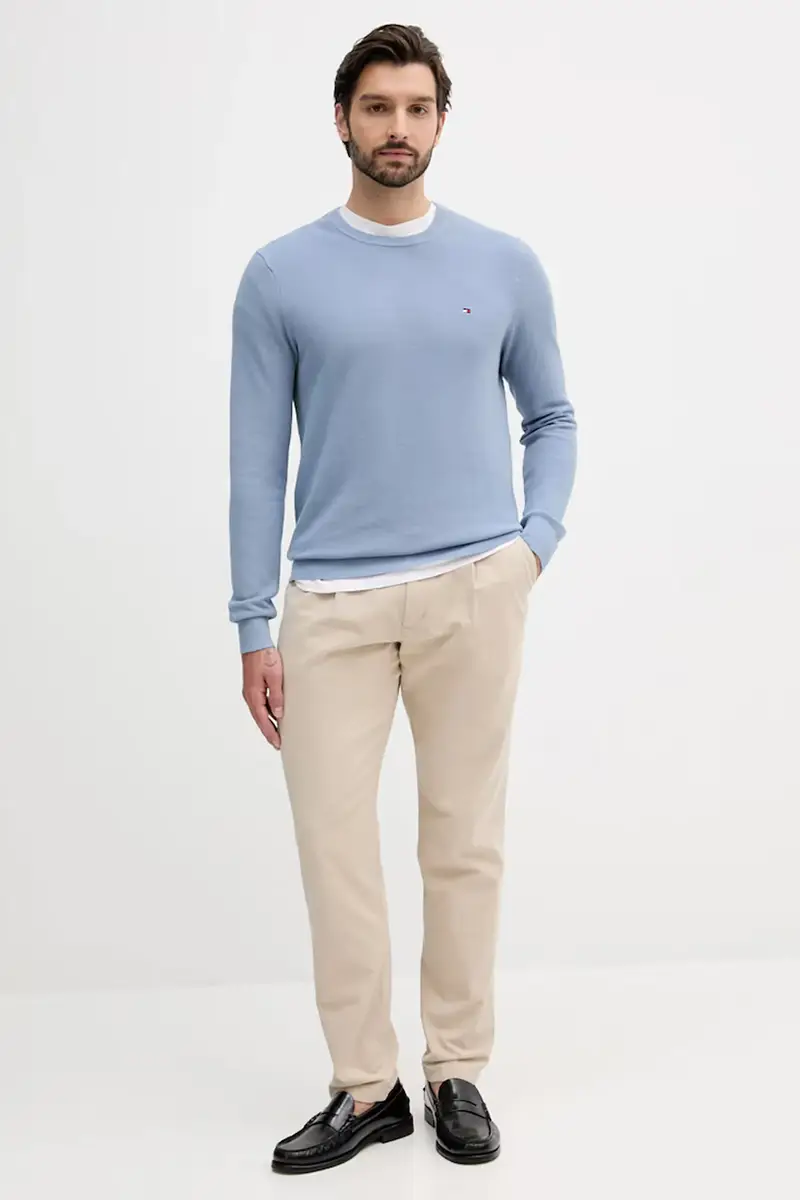 pantaloni uomo colore beige MW0MW40699 miniatura 2