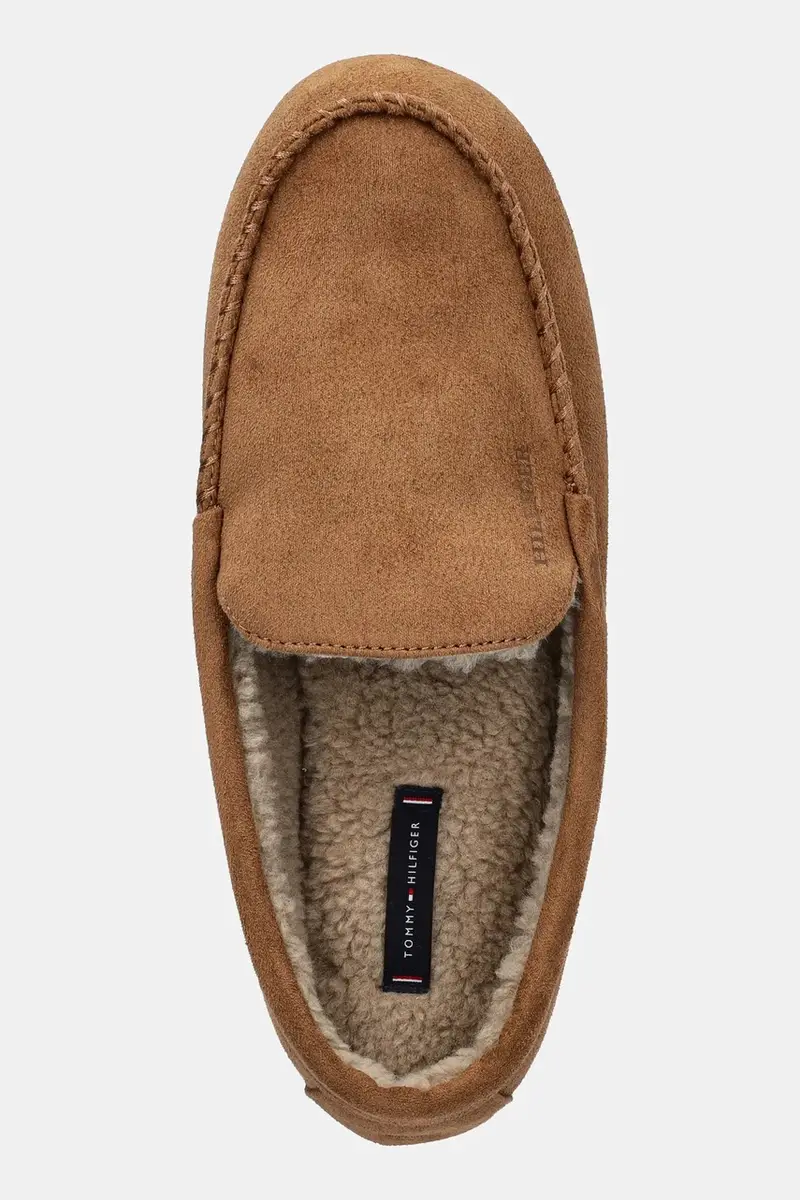 Tommy Hilfiger Pantofole Uomo Marrone 3843348 miniatura 4