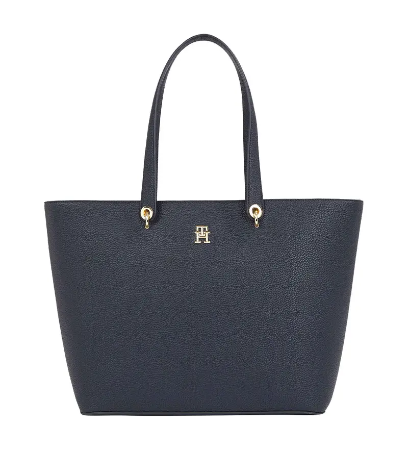 per donna AW0AW15178 Borsa shopper Tote con stemma blu scuro (OSFA), Casual, Poliuretano, Navy