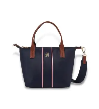 per donna AW0AW17707 Borsa tote con nastro distintivo blu navy (OSFA), Casual, Nylon