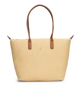 per donna AW0AW18528 Borsa tote beige Popette (OSFA), Casual, Polister riciclato, Sostenibile