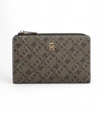 per donna AW0AW18594 Portafoglio pieghevole nero TH ICON (OSFA), Casual, Poliuretano