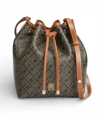 per donna AW0AW18847 Borsa a secchiello Monoplay marrone (OSFA), Casual, Poliuretano