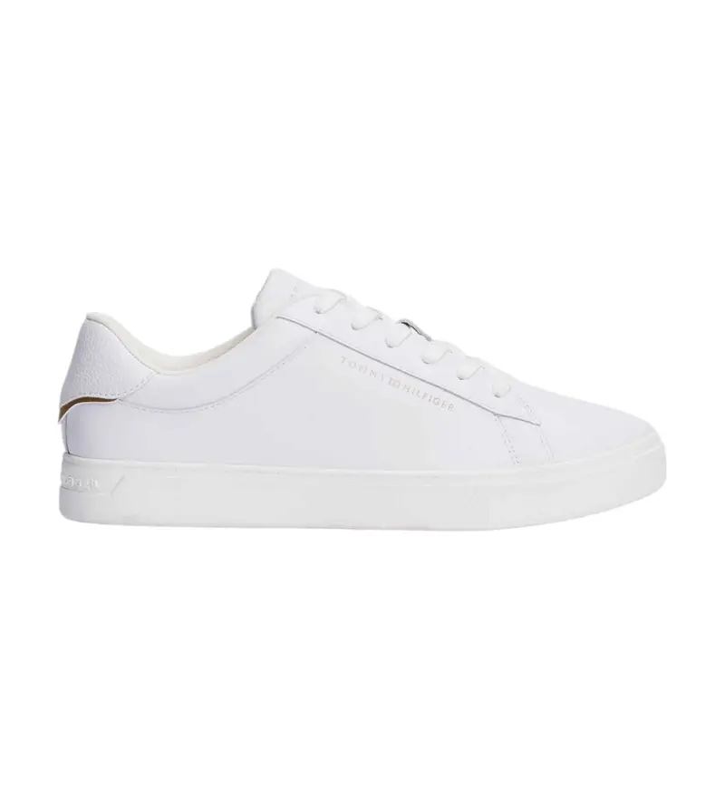 per donna. FW0FW08320 Sneakers Essential in pelle bianca (37), Bianco, Basso, Stringhe, Casual