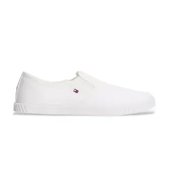 per donna FW0FW08640 Sneakers slip-on in tela bianca (37), Bianco, Tessuto, Basso, Nessuno, Casual