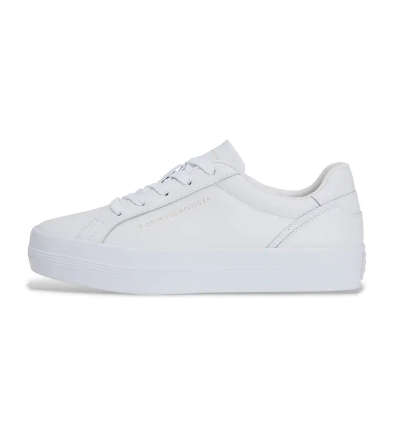 per donna FW0FW09164 Sneakers in pelle con plateau bianco (36), Basso, Stringhe, Casual