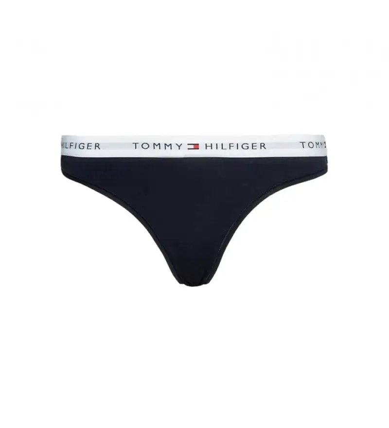 per donna UW0UW03835 Perizoma blu navy con logo in vita (XS), Homewear, Cotone