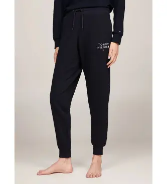 per donna UW0UW04522 Pantaloni jogger bassi elastici blu navy (S), Casual, Cotone, Sostenibile