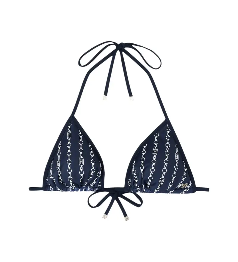 per donna UW0UW05314 Reggiseno bikini triangolo blu navy (M), Beachwear, Sostenibile, Nylon riciclato