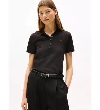 per donna WW0WW42047 Polo 1985 nera (M), Nero, Casual, Manica corta, Cotone biologico, Sostenibile